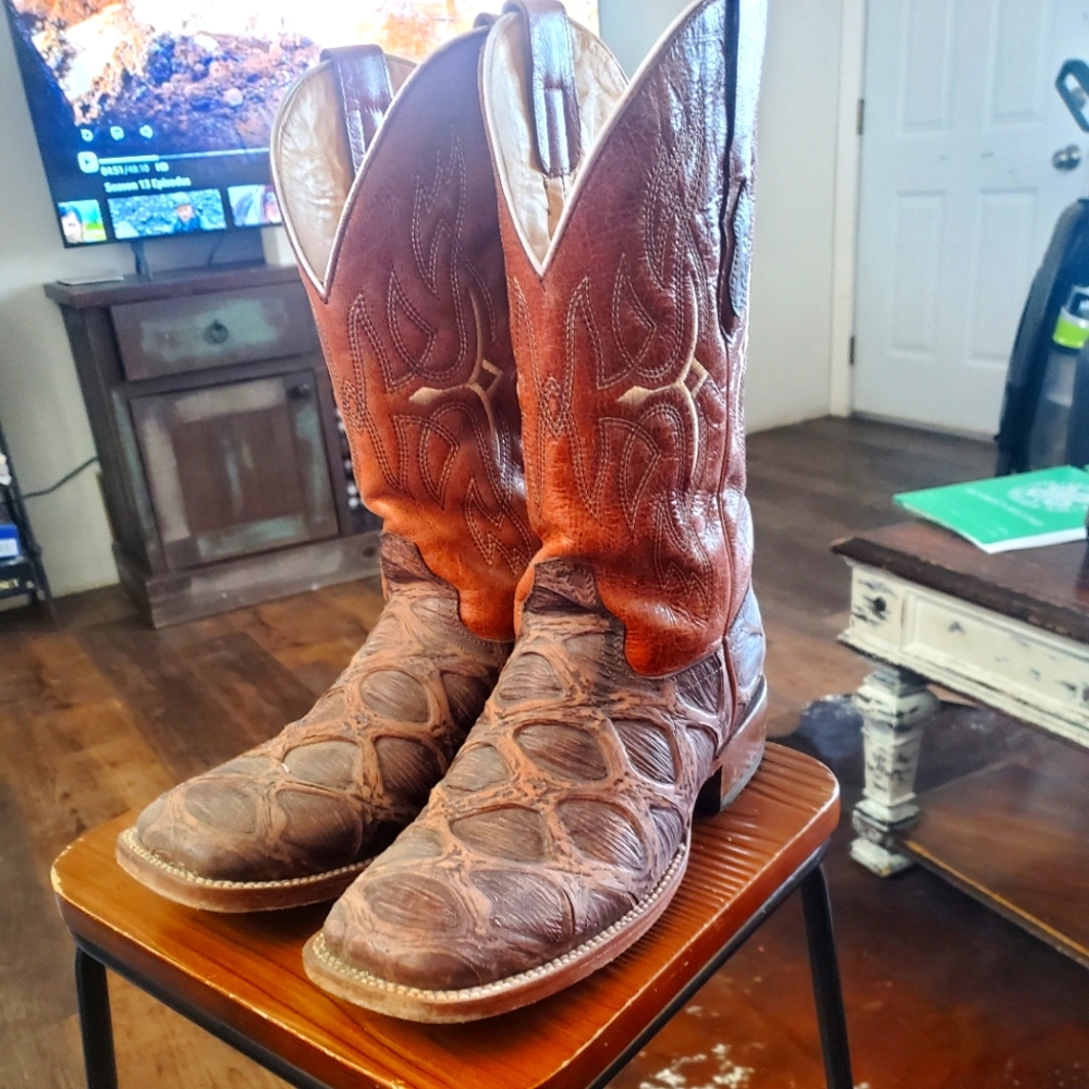 Alfa Western Wear Square Toe cowboy boots